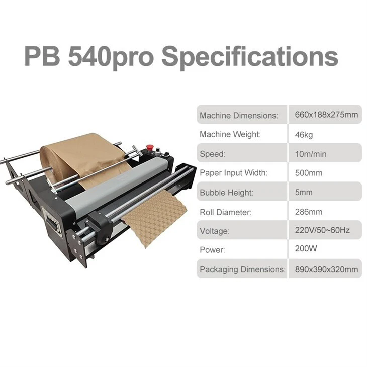 PB540pro Paper Bubble Machine